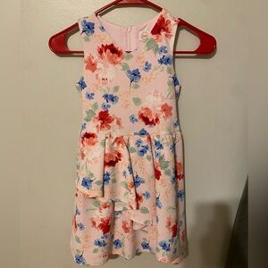 Wonder Nation  Pink Floral Dress Girls Special Occasion Size 6